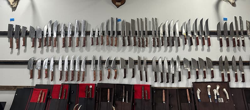 Hand-forged knives from Villarreal Knives Edinburg