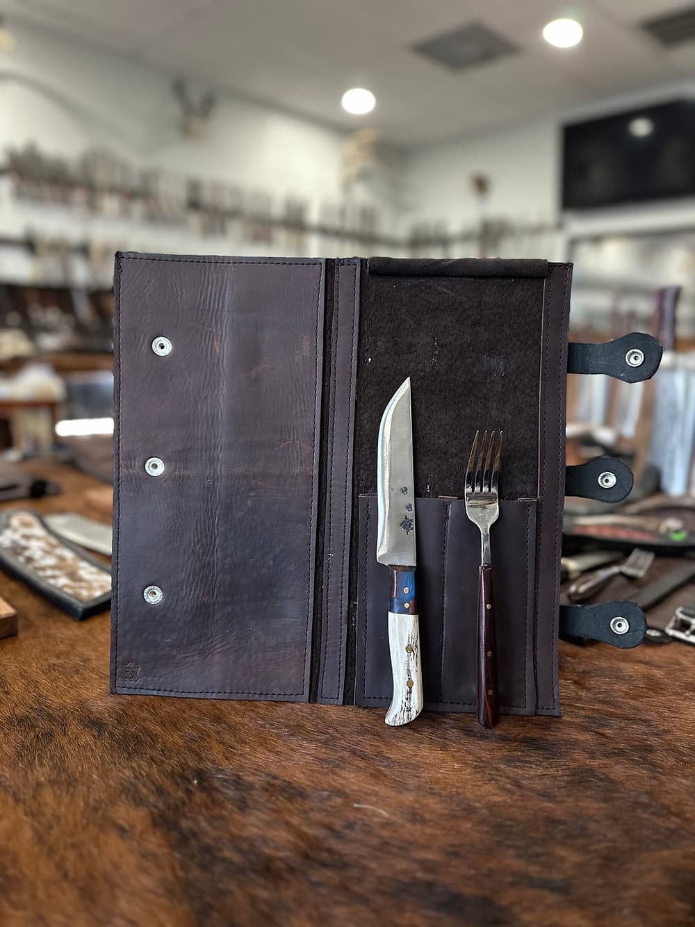 Steak Knife/ Fork Booklet (antler)